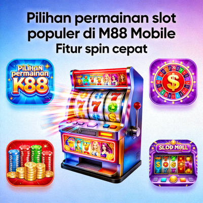 Pilihan permainan slot populer di M88 Mobile dengan fitur spin cepat